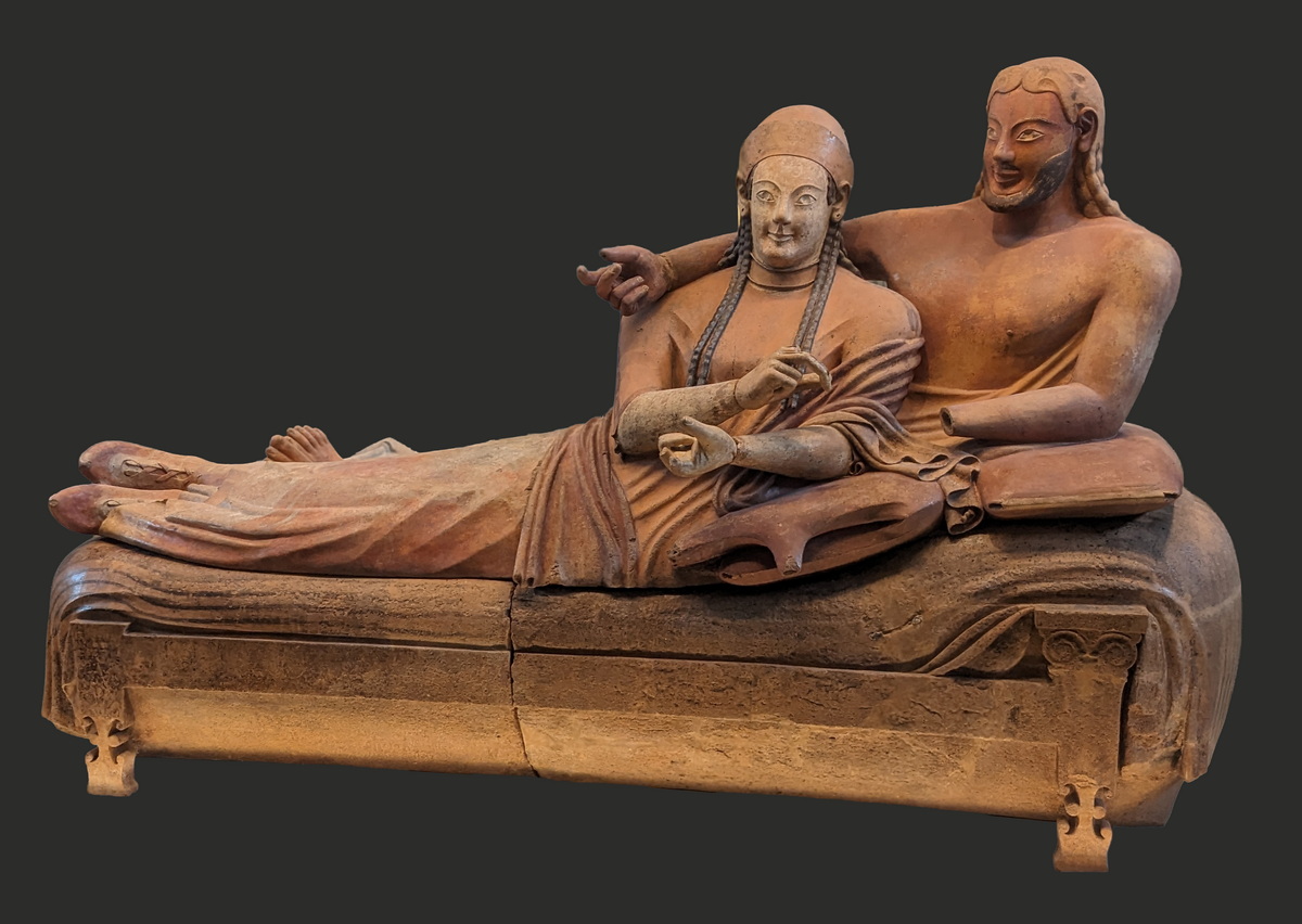 Sarkophag der Eheleute – etruskisches Paar, Cerveteri, ca. 520 v. Chr., Musée du Louvre